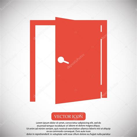 Icono de puerta abierta vector gráfico vectorial SimVA imagen 97054920