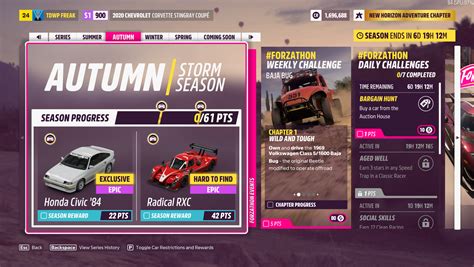 Forza Horizon 5 How To Get Forzathon Points What Theyre For