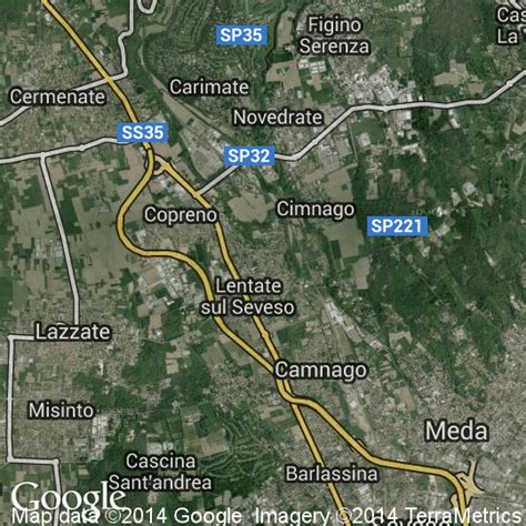 Mappa Di Lentate Sul Seveso Cartine Stradali E Foto Satellitari