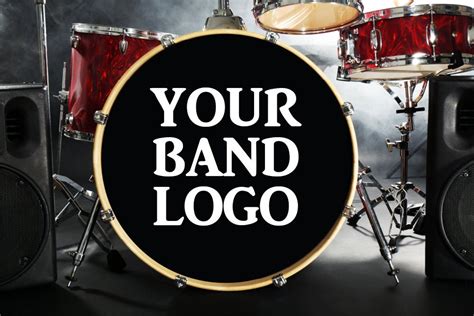 Custom Bass Drum Decal Bass Drum Sticker Custom Band Name