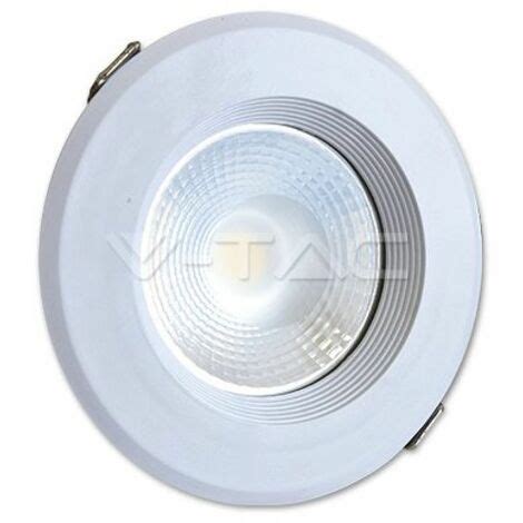 V TAC LED COB Projecteur encastré rond 20W Couleur Blanc 6000K