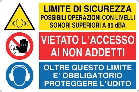 Cartello Alluminio X Cm Limite Di Sicurezza Possibili Operazioni