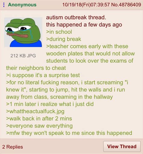 Anon Has Autism Greentext