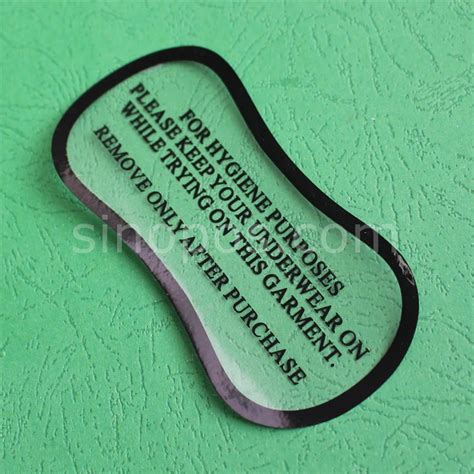 Hygiene Label Clear Tape Swimwear Lingerie Underwear Brief Bikini Try