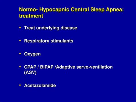 Ppt Central Sleep Apnea Treatment Y Ksel Peker Md Phd Sleep