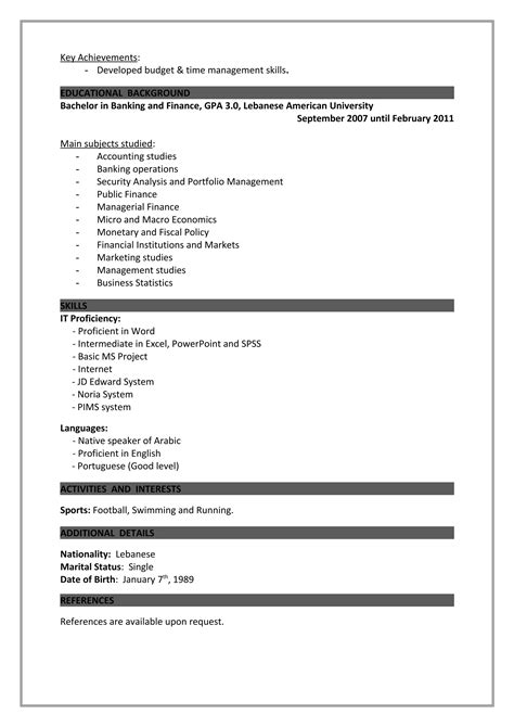 Yasser Assi Cv Pdf