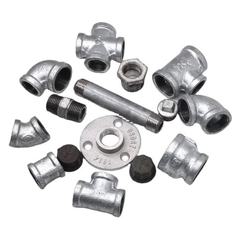 Hot Dip Galvanized Pipe Fitting Malleable Casting Iron Gi Pipe Plumbing