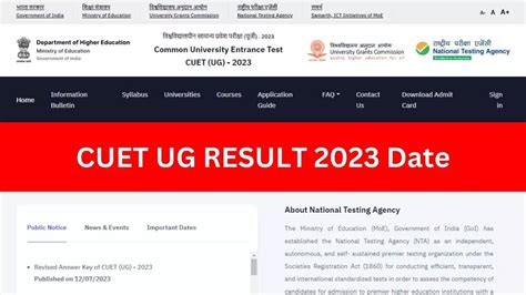 Cuet Ug Result 2023 Date And Time Cuet Ug Result 2023 Released At 17th