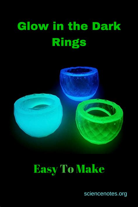 Easy To Make Glow In The Dark Rings Science Notes And Projects