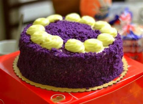 Charming Cake: Red Ribbon Ube Cake