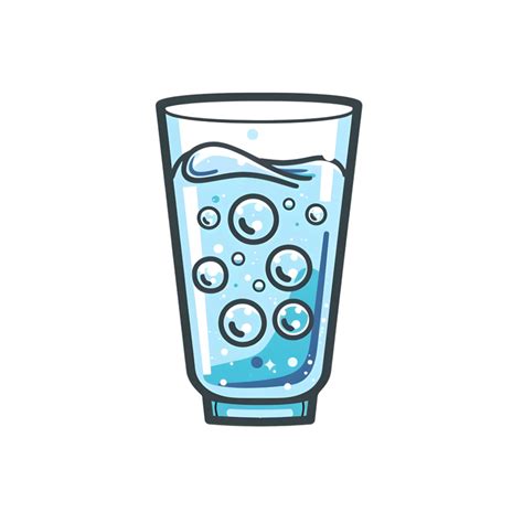 Gaseoso Agua De Colores Plano Icono En Contra Transparente Antecedentes