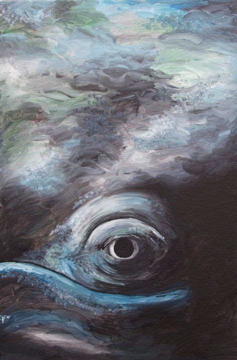 Whale Eye Whale Painting Whale Art Sea Art