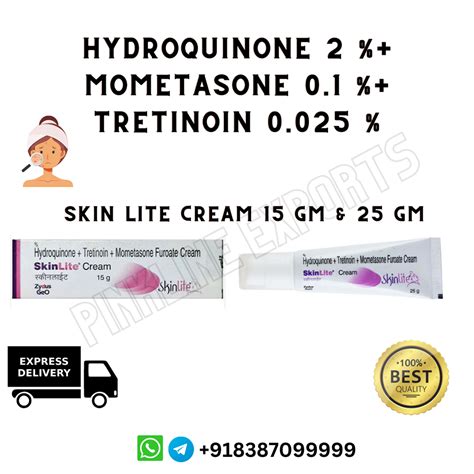 Skin Lite Cream Hydroquinone Tretinoin Mometasone Furoate