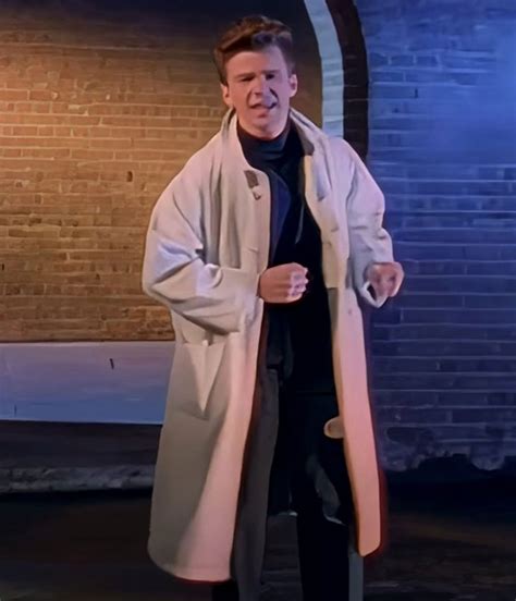 Rickrolling Rick Astley Trench Coat - Jackets Masters