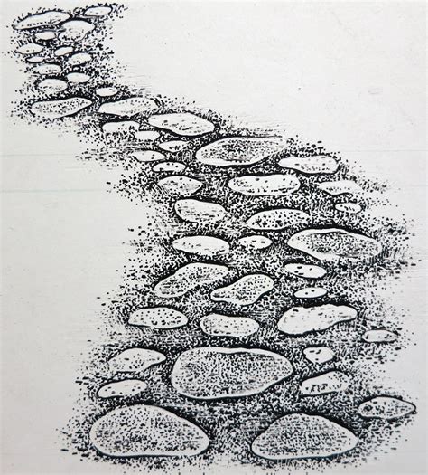 Cobblestone Path Drawing - Drawing.rjuuc.edu.np