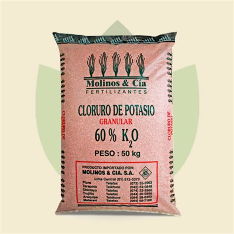 Cloruro De Potasio Bolsa 50kg Fertisem