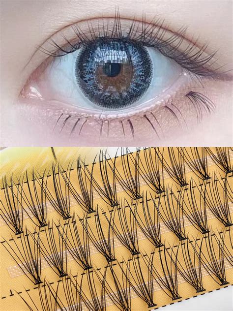 10D 20D Hot Melt Hair Grafting False Eyelashes C Curl Cluster Eyelash Natural Extension Eyelash