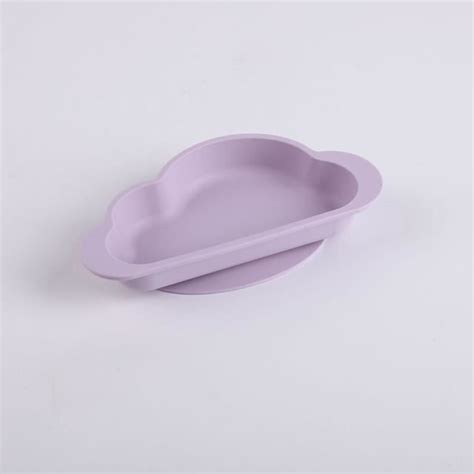 Assiette En Silicone Pour B B Ywei Purple B Anti Chute Tout En