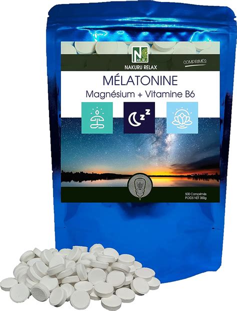 Mélatonine Forte 1 8mg Magnésium Vitamine B6 Nakuru Relax