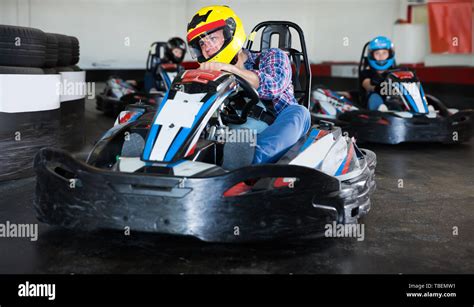 Fast Lap Indoor Kart Racing Hi Res Stock Photography And Images Alamy