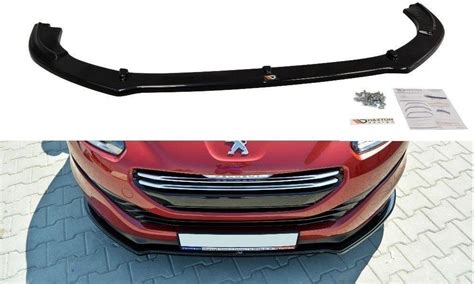 Front Splitter V Peugeot Rcz Facelift Gloss Black Nasza Oferta