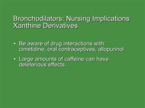 Bronchodilators Ppt