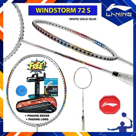 badminton lining windstorm racket sswss shopee malaysia