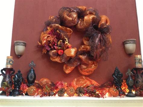 Fall Decorated Mantel Fall Deco Fall Decor Fall Tablescapes
