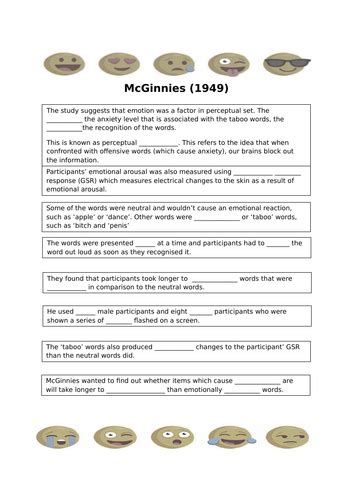 Factors affecting perception - emotion | Teaching Resources