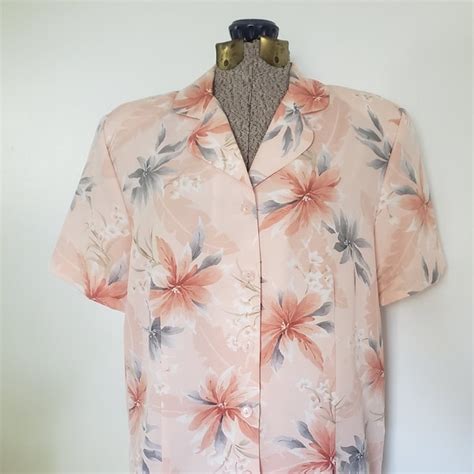 Tropical Floral Shirt Etsy