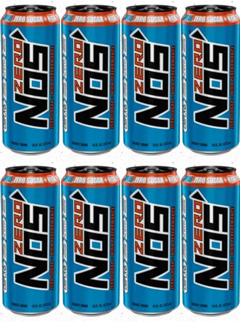 Amazon Nos Zero Sugar High Performance Energy Fl Oz Pack Of