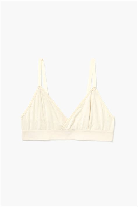 Richer Poorer Modal Rib Classic Triangle Bralette Bone Pipe And Row Pipe And Row