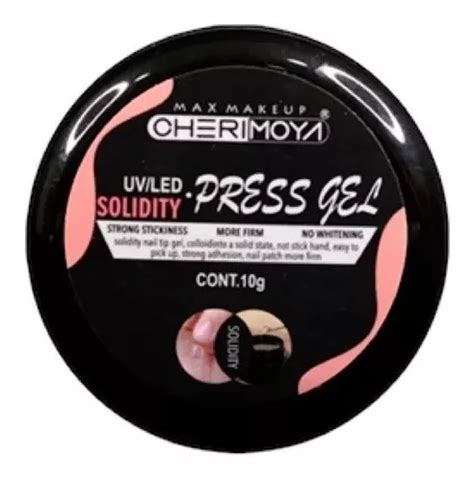 Gel Sólido Para Soft Gel Uv led Press Gel 10g Cherimoya Cuotas sin