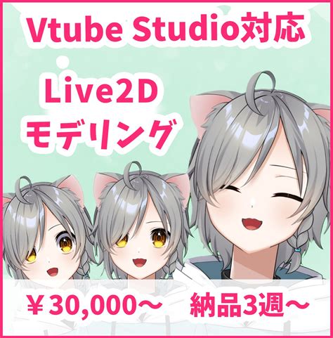 Vtuberさん向けlive2dモデルを制作します モデリングから導入までサポートいたします！