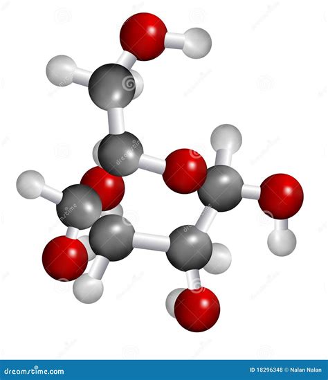 Glucose Molecule Structure Stock Illustration Illustration Of