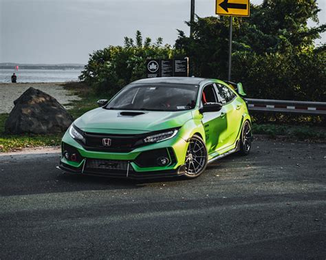 Slime Green Honda Civic Type R With D03 R Forged Wheels Vivid Racing News