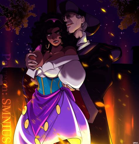 Rule 34 1boy 1girls Breast Grab Breasts Clothed Dark Skinned Female Disney Esmeralda Groping