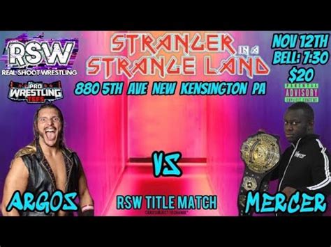 Zeke Mercer Vs Jaxon Argos RSW CHAMPIONSHIP 11 12 22 YouTube