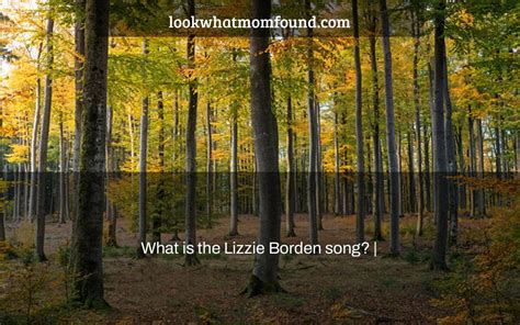 What Is The Lizzie Borden Song