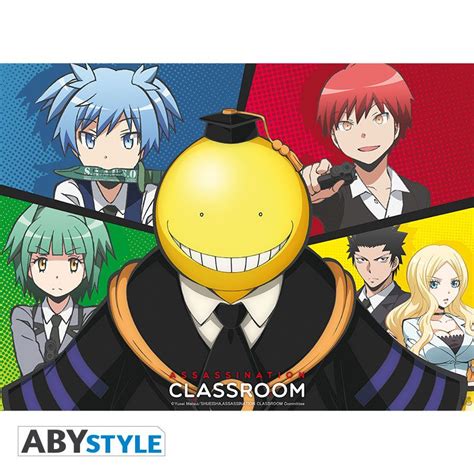 Assassination Classroom Poster Koro Vs élèves 52 X 38 Cm Personajes