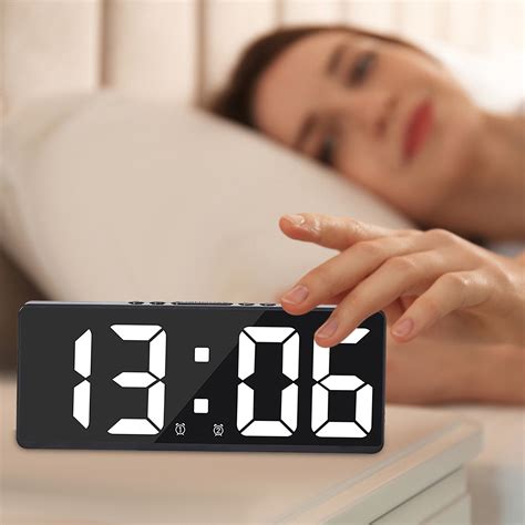 Tsapan Clearance Clock Digital Led Desk Alarm Clock Large Display 3