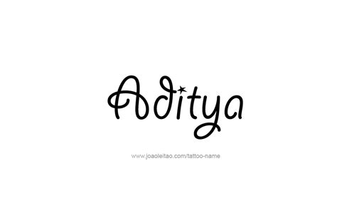 Aditya Name Tattoo Designs