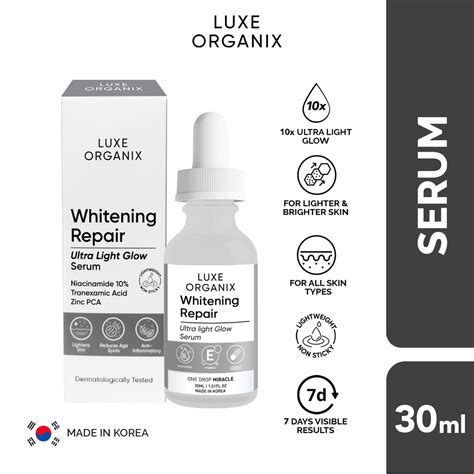 Luxe Organix Whitening Repair Niacinamide 10 Serum 30ml Lazada Ph