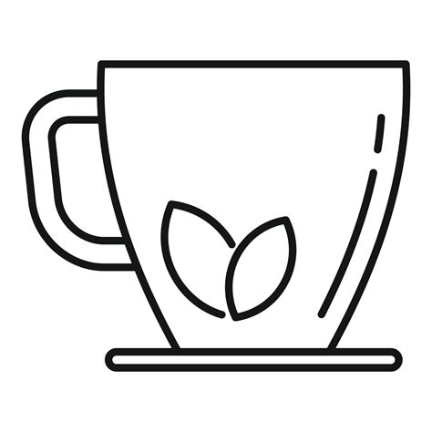 Herbal Tea Cup Icon Outline Vector Hot Drink 15107205 Vector Art At Vecteezy