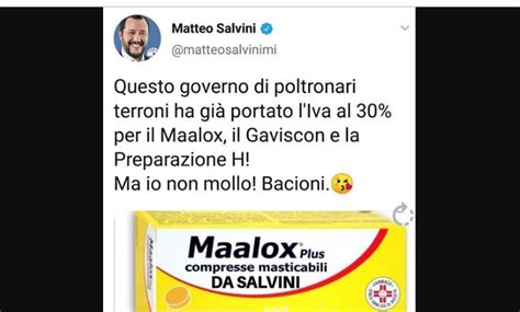 Salvini Tuona Governo Di Poltronari Terroni Ha Portato Iva Al