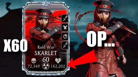 Mk Mobile X60 Kold War Skarlet Gameplay On Faction Wars Fusion Level X