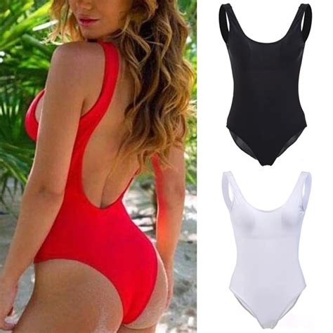 2018 New Sexy Women Swimsuit Lady Sexy V Neck One Peice Swimsuit