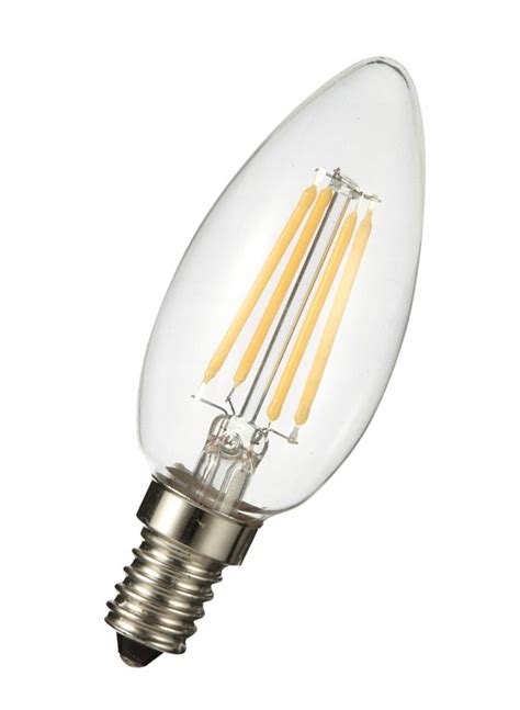 Żarówka E14 Led Filament 4w C35 świeczka Ciepła 1502 • Cena Opinie