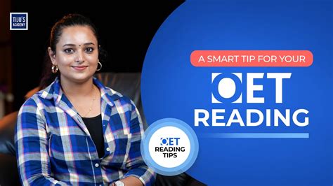 A Smart Tip For Your Oet Reading Oet Reading Tiju S Academy Youtube