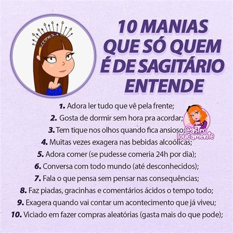 Astroloucamente Por Signos No Instagram “as Manias De Sagitário ♐️ 🤯🤪🤣